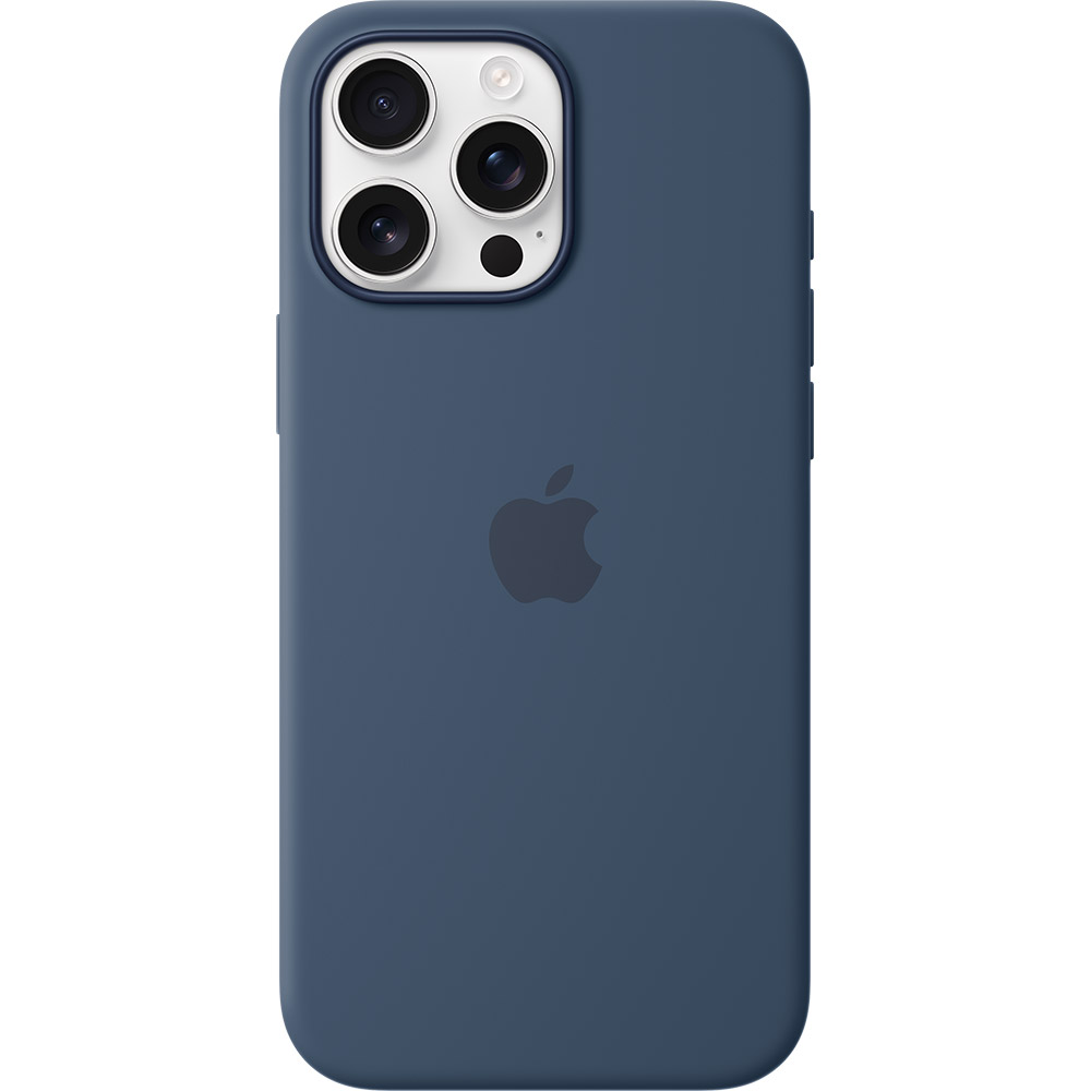 Чехол APPLE Silicone Case with MagSafe для APPLE iPhone16 Pro Max Denim (MYYU3ZM/A)