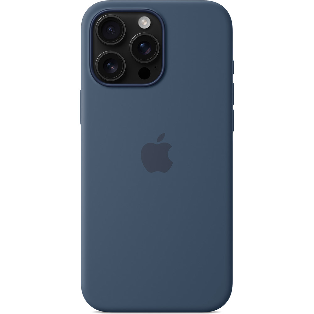 Чехол APPLE Silicone Case with MagSafe для APPLE iPhone16 Pro Max Denim (MYYU3ZM/A) Тип чехол-накладка