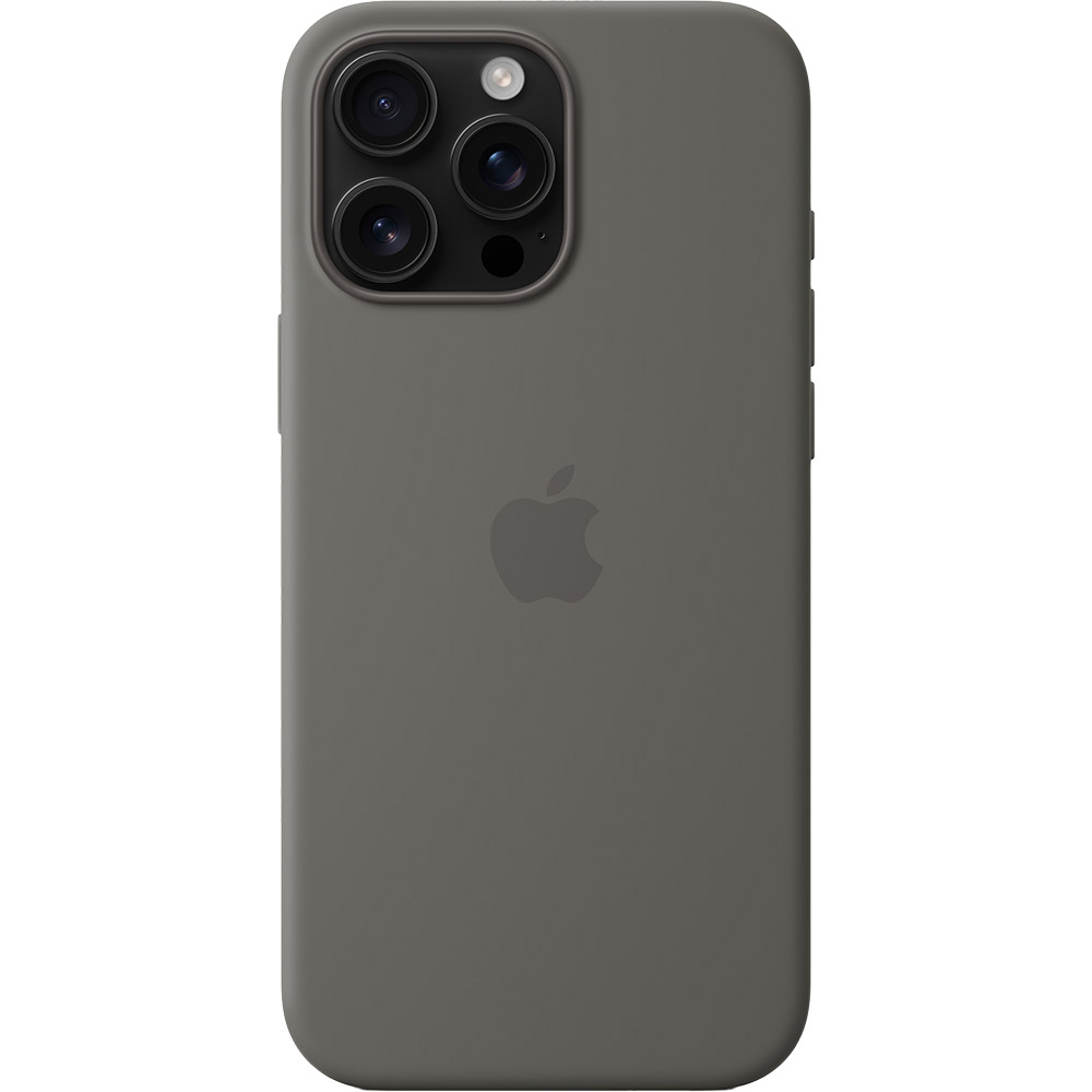 Чехол APPLE Silicone Case with MagSafe для APPLE iPhone16 Pro Max Stone Gray (MYYV3ZM/A) Тип чехол-накладка