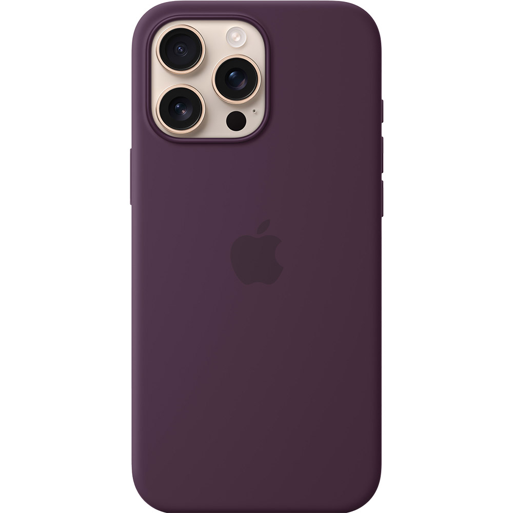 Чехол APPLE Silicone Case with MagSafe для APPLE iPhone16 Pro Max Plum (MYYW3ZM/A)