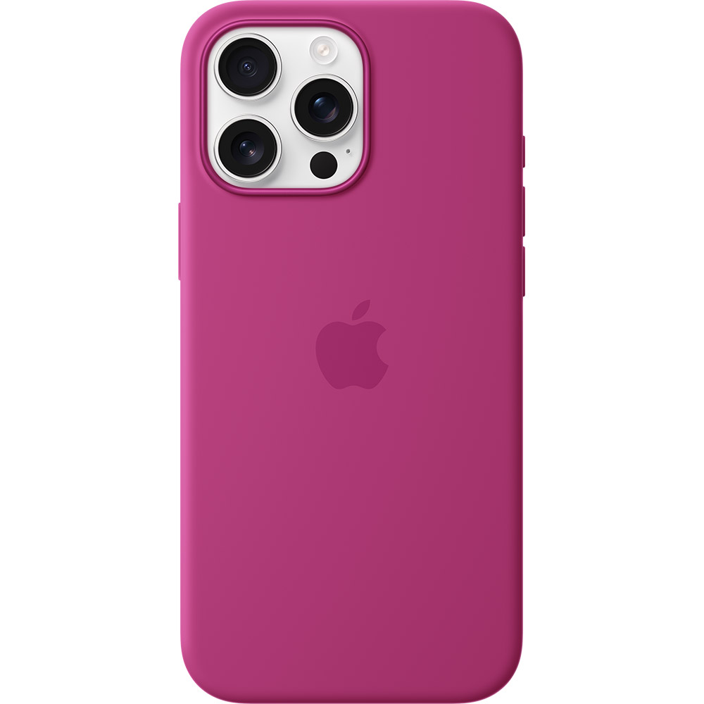 Чохол APPLE Silicone Case with MagSafe для APPLE iPhone16 Pro Max Fuchsia (MYYX3ZM/A)