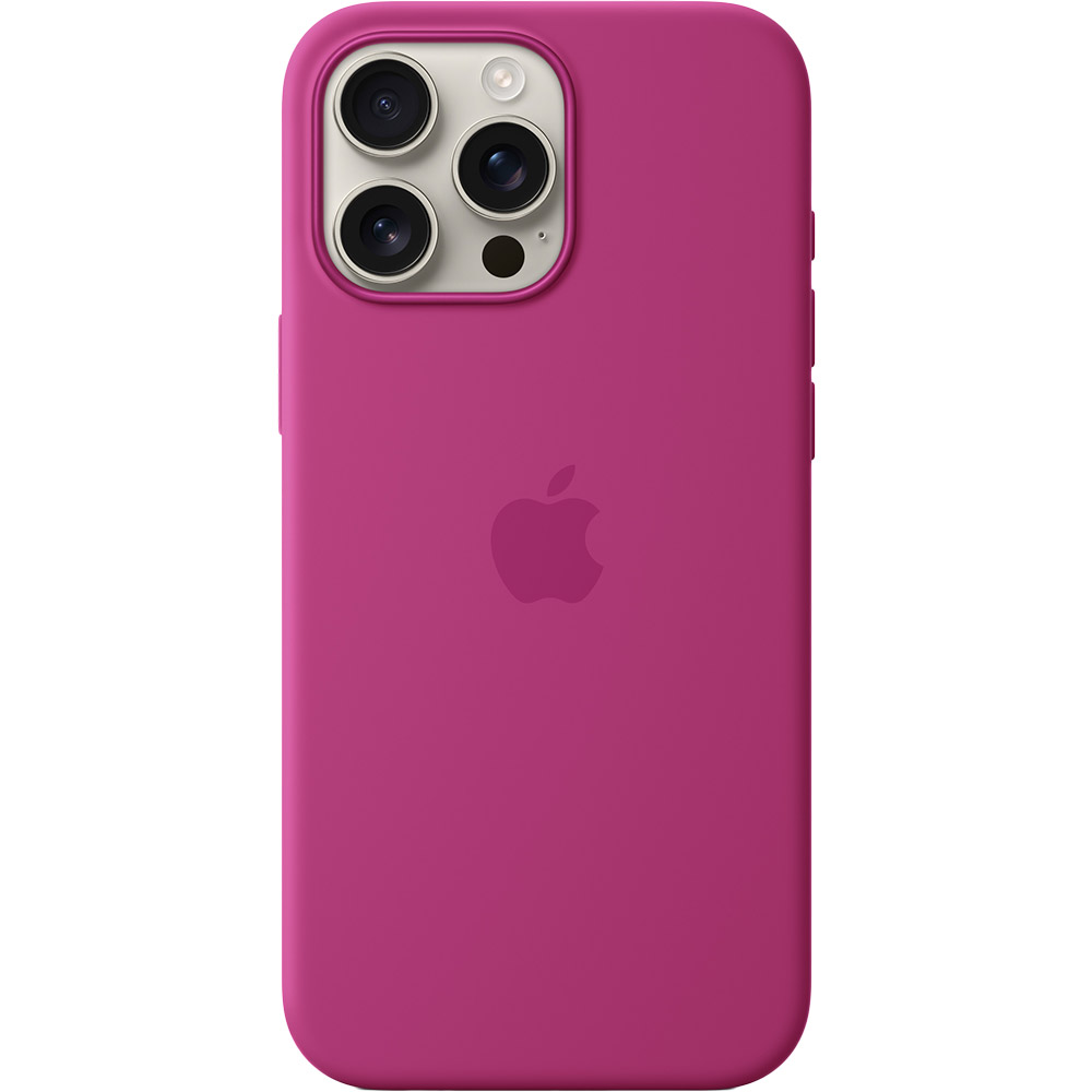 Чохол APPLE Silicone Case with MagSafe для APPLE iPhone16 Pro Max Fuchsia (MYYX3ZM/A) Колір рожевий