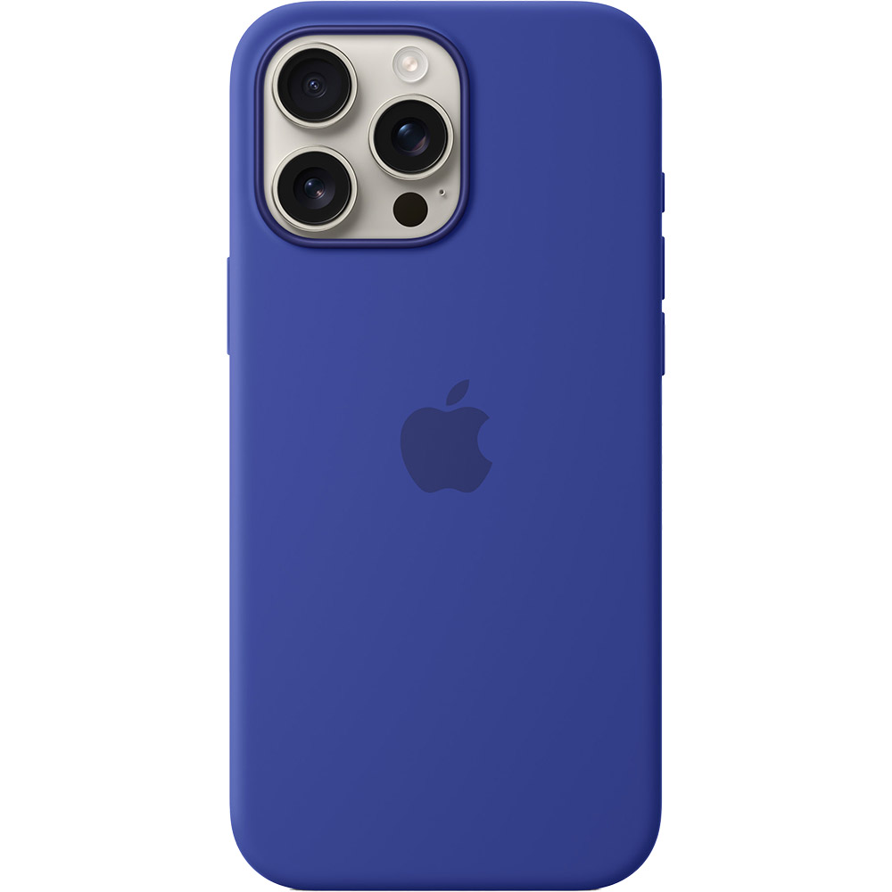 Чохол APPLE Silicone Case with MagSafe для APPLE iPhone16 Pro Max Ultramarine (MYYY3ZM/A) Колір синій