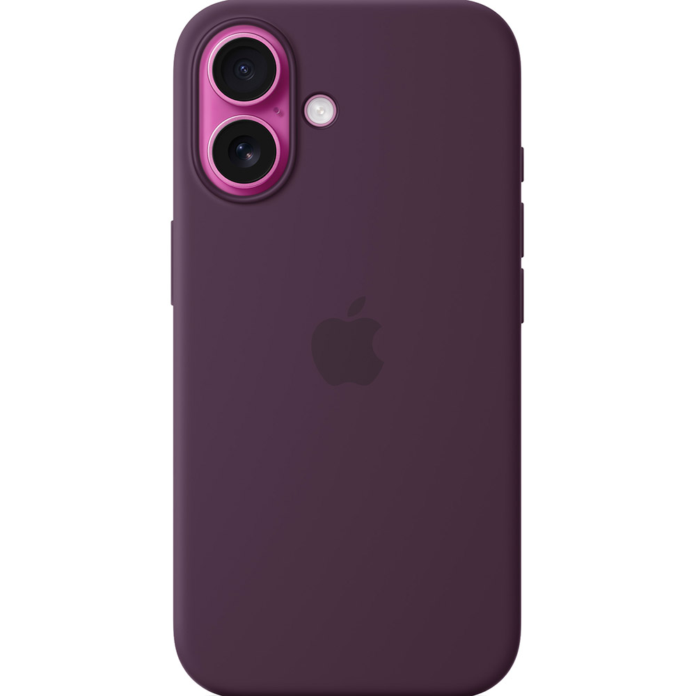 Чехол APPLE Silicone Case with MagSafe для APPLE iPhone 16 Plum (MYY43ZM/A) Цвет бордовый