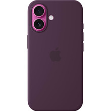 Чехол APPLE Silicone Case with MagSafe для APPLE iPhone 16 Plum (MYY43ZM/A)