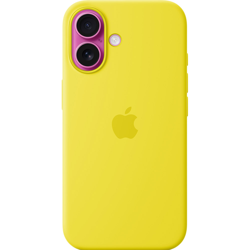 Чехол APPLE Silicone Case with MagSafe для APPLE iPhone 16 Star Fruit (MYY73ZM/A) Цвет желтый