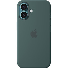 Чехол APPLE Silicone Case with MagSafe для APPLE iPhone 16 Lake Green (MYY83ZM/A)