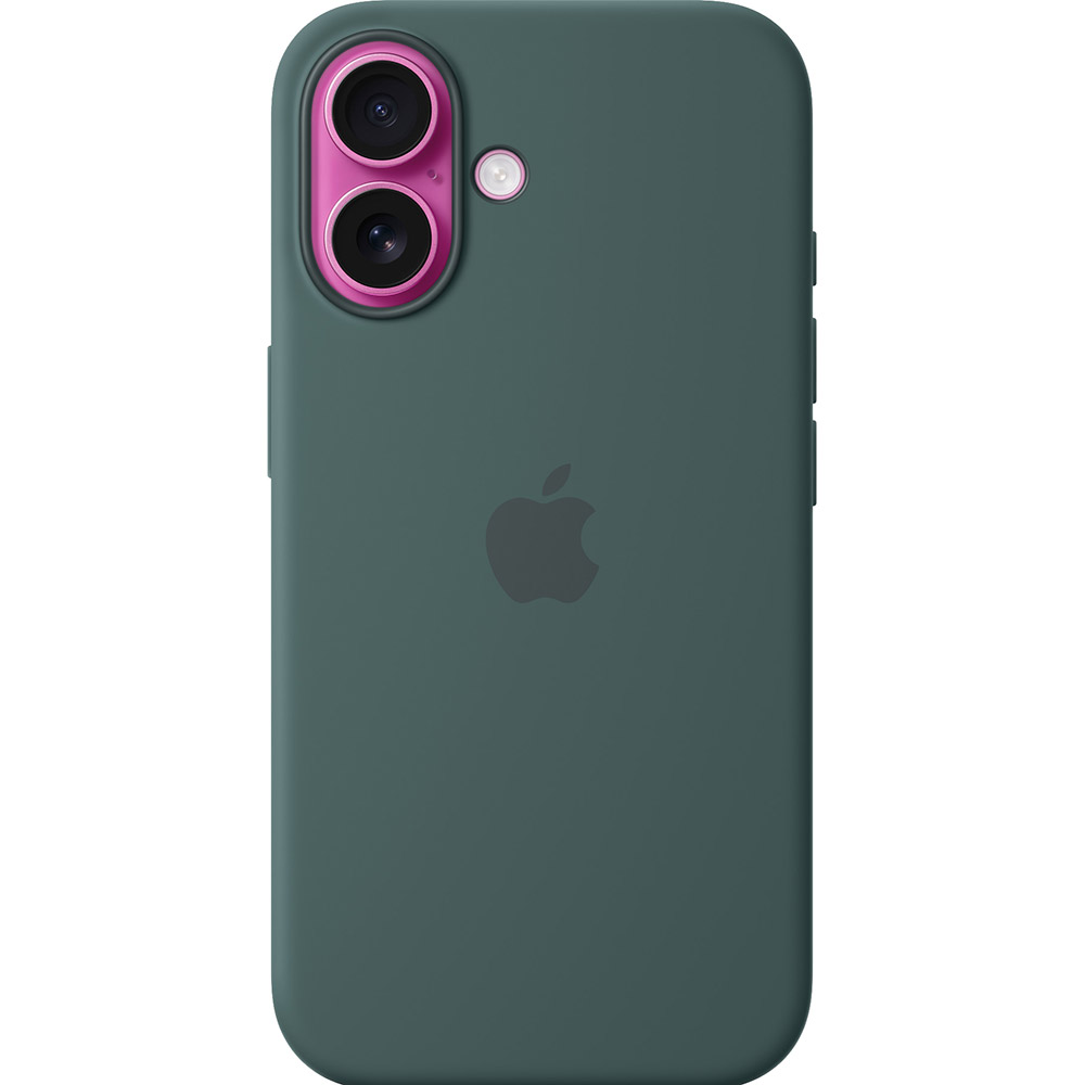 Чехол APPLE Silicone Case with MagSafe для APPLE iPhone 16 Lake Green (MYY83ZM/A) Цвет зеленый