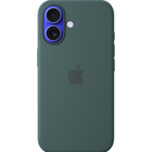 Чохол APPLE Silicone Case with MagSafe для iPhone 16 Lake Green (MYY83ZM/A)