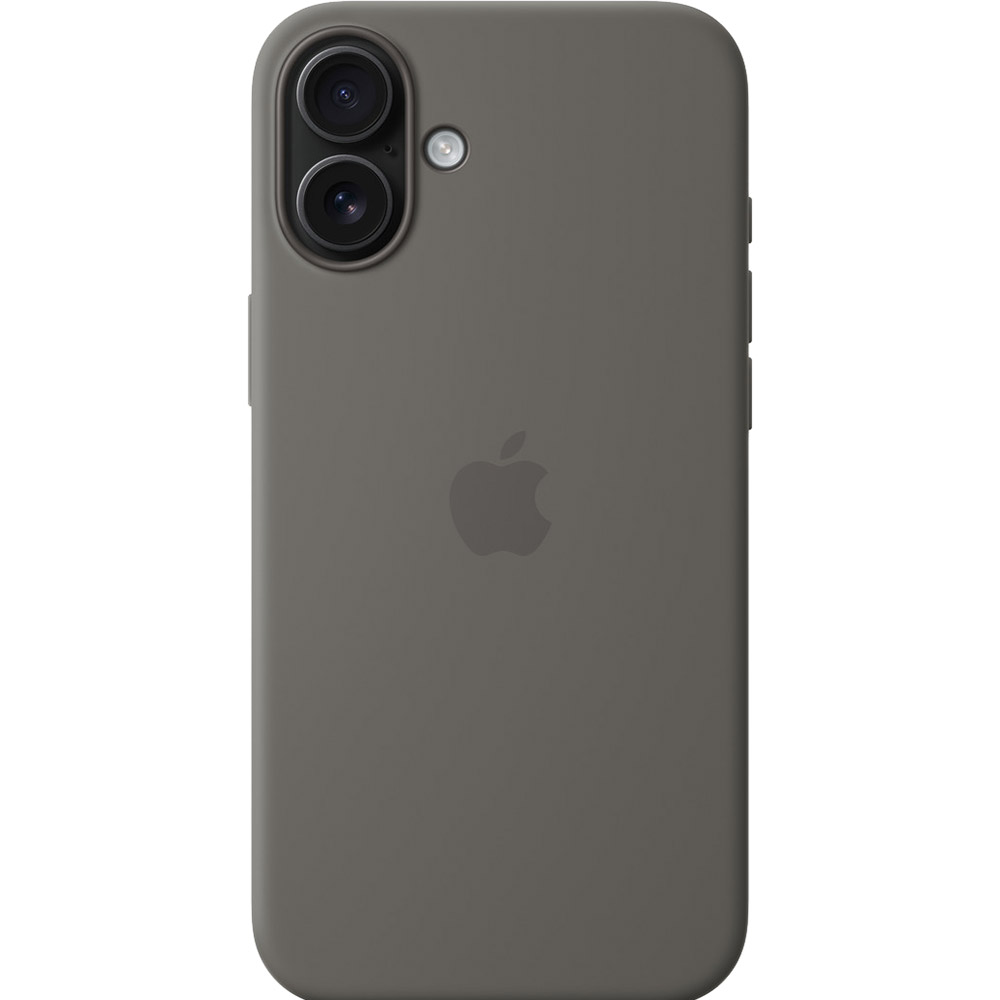 Чохол APPLE Silicone Case with MagSafe для iPhone 16 Plus Stone Gray (MYYC3ZM/A) Матеріал мікрофібра