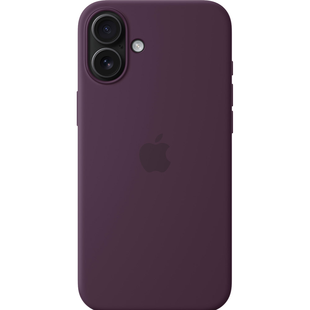 Чехол APPLE Silicone Case with MagSafe для APPLE iPhone 16 Plus Plum (MYYD3ZM/A) Тип чехол-накладка