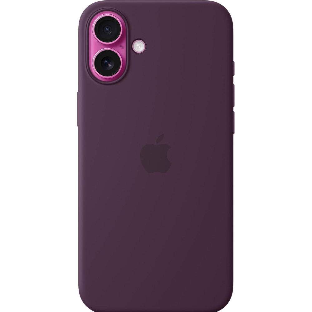 Чехол APPLE Silicone Case with MagSafe для APPLE iPhone 16 Plus Plum (MYYD3ZM/A) Цвет бордовый