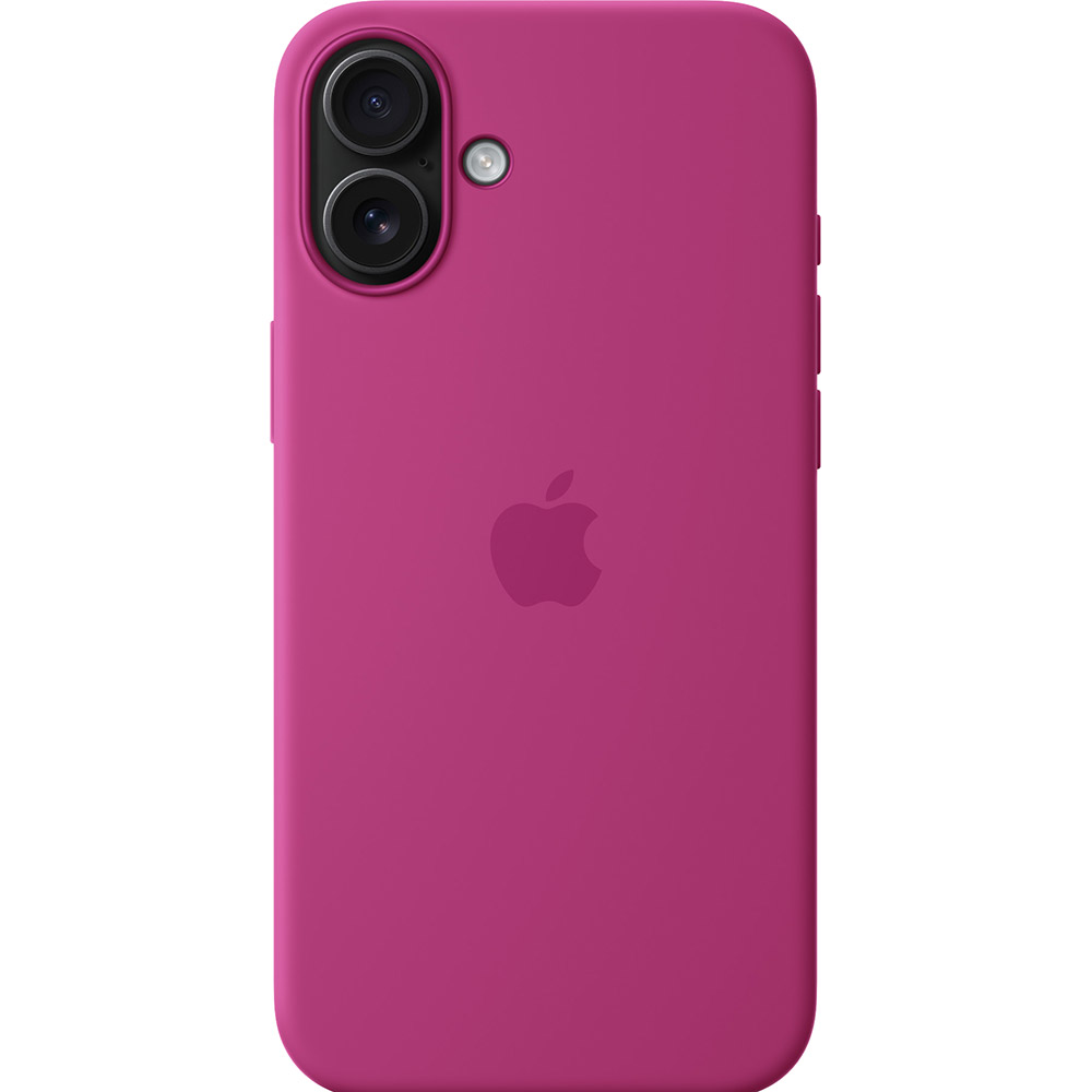 Чехол APPLE Silicone Case with MagSafe для APPLE iPhone 16 Plus Fuchsia (MYYE3ZM/A) Тип чехол-накладка