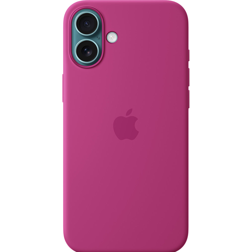 Чохол APPLE Silicone Case with MagSafe для iPhone 16 Plus Fuchsia (MYYE3ZM/A) Матеріал силікон