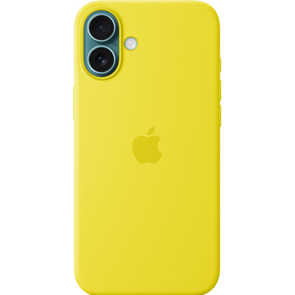 Чохол APPLE Silicone Case with MagSafe для iPhone 16 Plus Star Fruit (MYYG3ZM/A) Матеріал мікрофібра