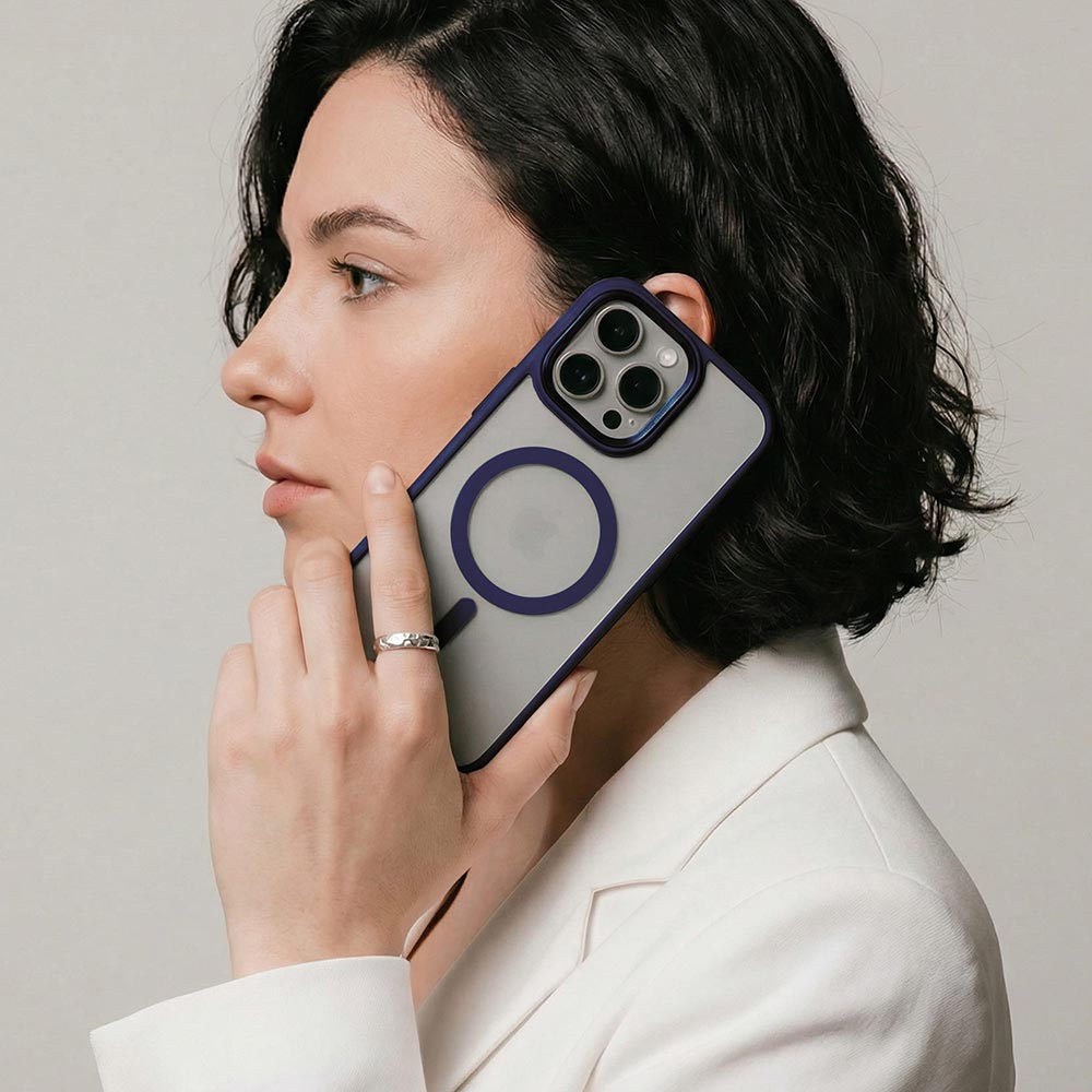 Чехол ArmorStandart Unit MagSafe для Apple iPhone 16 Pro Dark Blue (ARM78711) Материал пластик