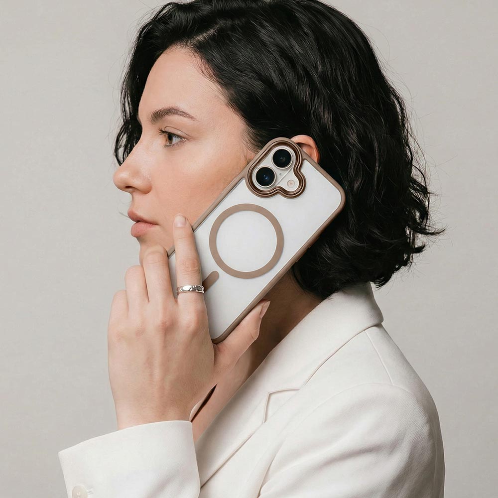 Чехол ARMORSTANDART Unit MagSafe для Apple iPhone 16 Titanium Gold (ARM78706) Материал полиуретан