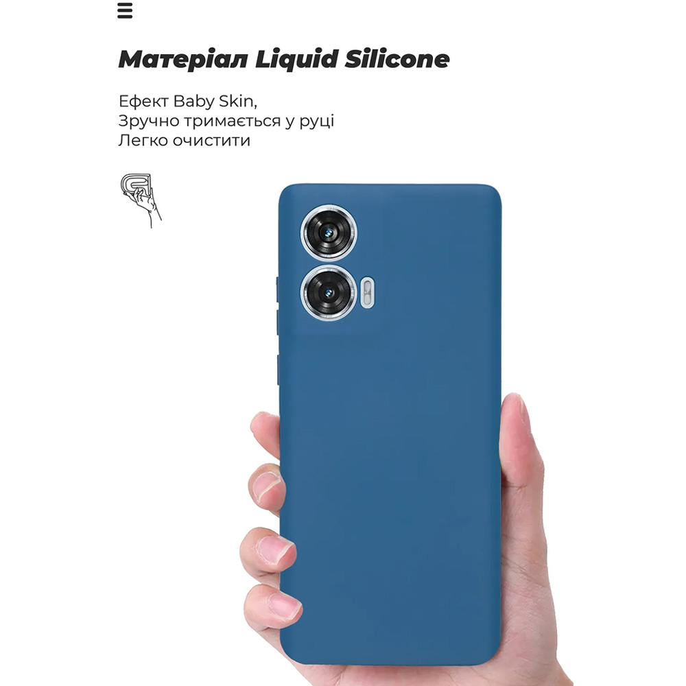 Внешний вид Чехол ARMORSTANDART ICON для Motorola Edge 50 Fusion Camera cover Blue (ARM77302)