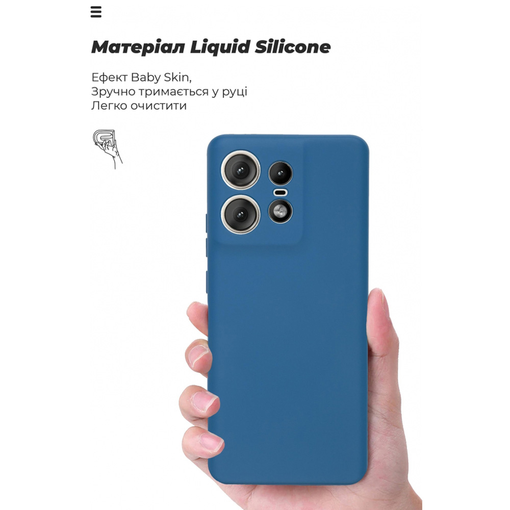 Чехол ARMORSTANDART ICON для Motorola Edge 50 Pro Camera cover Blue (ARM77306) Тип чехол-накладка