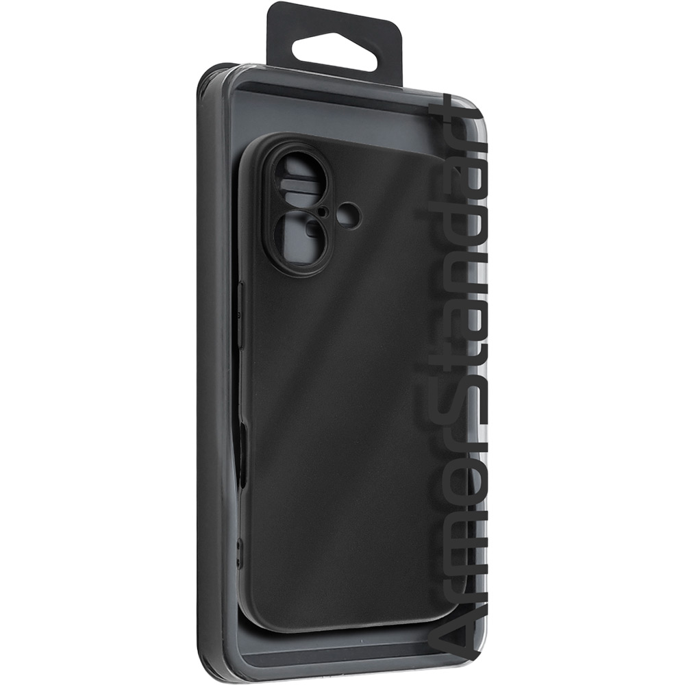 Чехол ArmorStandart Matte Slim Fit для Apple iPhone 16 Camera cover Black (ARM78493) Материал полиуретан