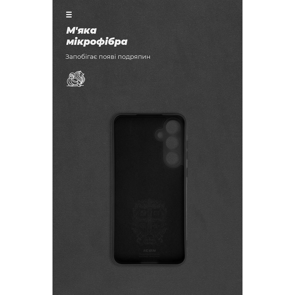 Чехол ArmorStandart ICON для Samsung A55 5G (A556) Camera cover Black (ARM76389) Материал полиуретан