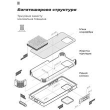 Чохол ARMORSTANDART ICON для Motorola G24 Power Camera cover Red (ARM73884)