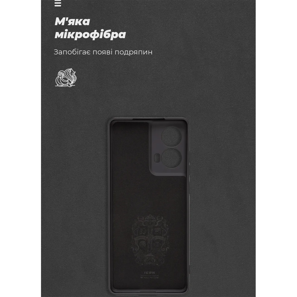 Фото Чохол ARMORSTANDART ICON для Motorola G85 5G Camera cover Black (ARM77297)