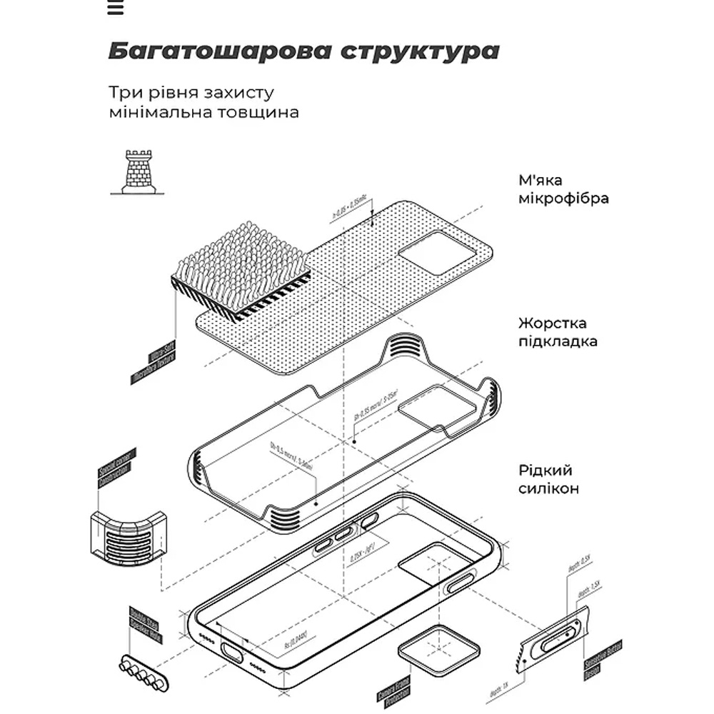 Чехол ARMORSTANDART ICON для Motorola G85 5G Camera cover Lavender (ARM77300) Материал микрофибра