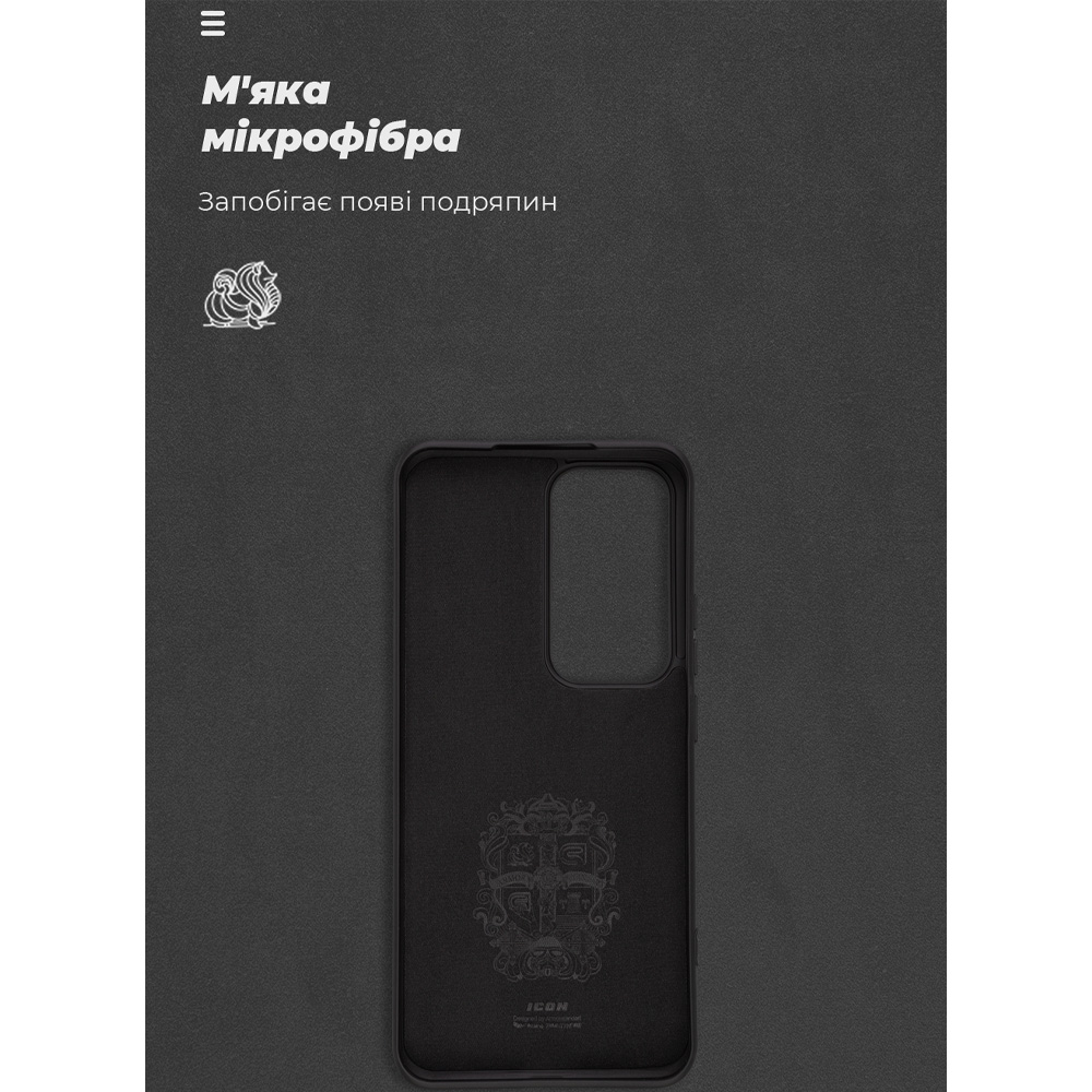 Чехол ARMORSTANDART ICON для OPPO Reno12 Black (ARM77980) Цвет черный