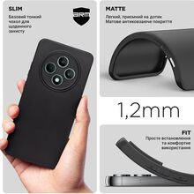 Чехол ArmorStandart Matte Slim Fit для OPPO Reno12 F 4G / Reno12 FS 5G Camera cover Black (ARM79906)