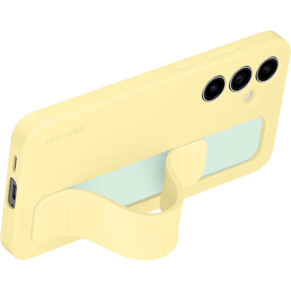 Чохол SAMSUNG Standing Grip Case Samsung Galaxy S24 FE Yellow (EF-GS721CYEGWW) Колір жовтий