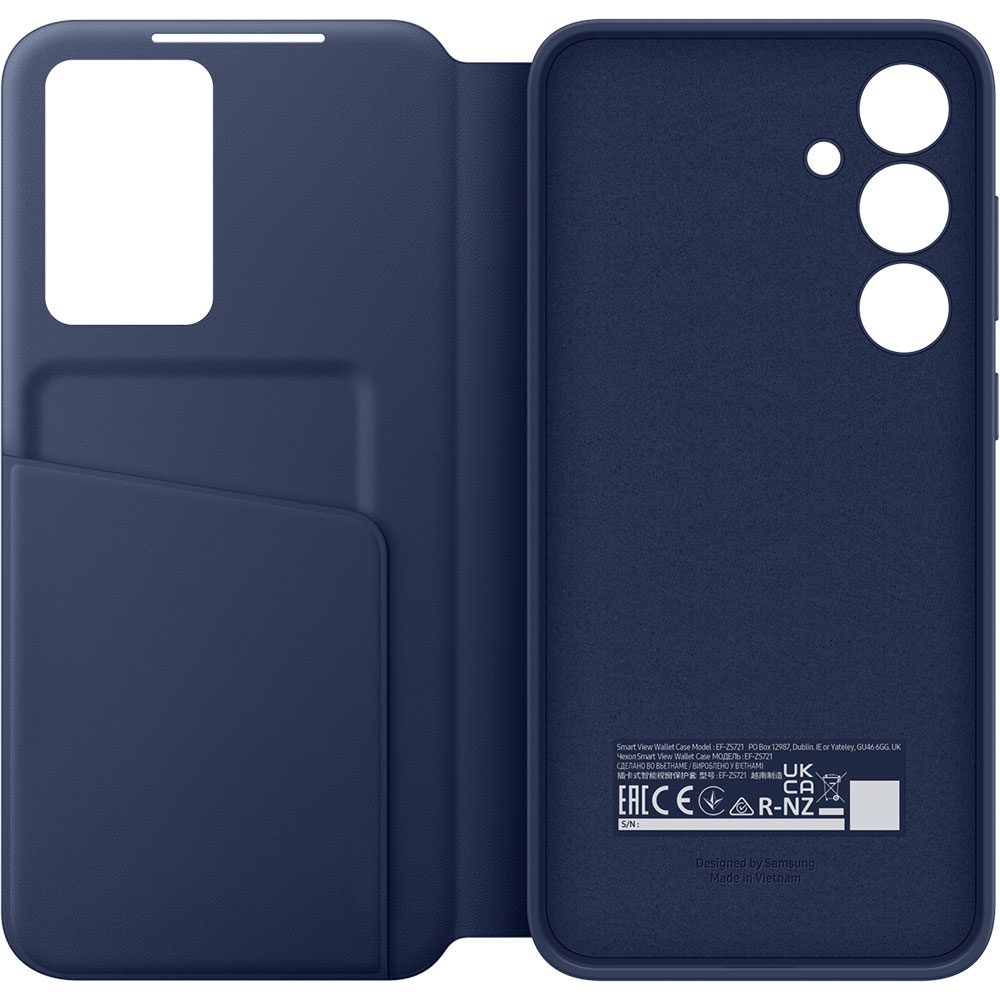 Чохол Samsung Smart View Wallet Case Samsung Galaxy S24 FE Blue (EF-ZS721CLEGWW) Колір синій