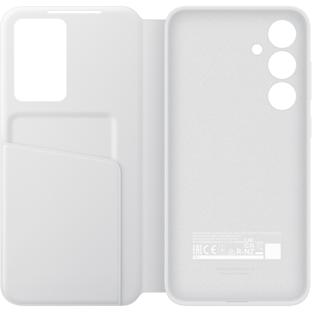 Чехол SAMSUNG Smart View Wallet Case для Samsung Galaxy S24 FE White (EF-ZS721CWEGWW) Цвет белый