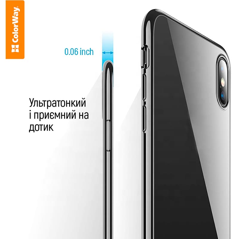 Чехол COLORWAY TPU matt для Motorola G55 Black (CW-CTMMG55-BK) Тип чехол-накладка