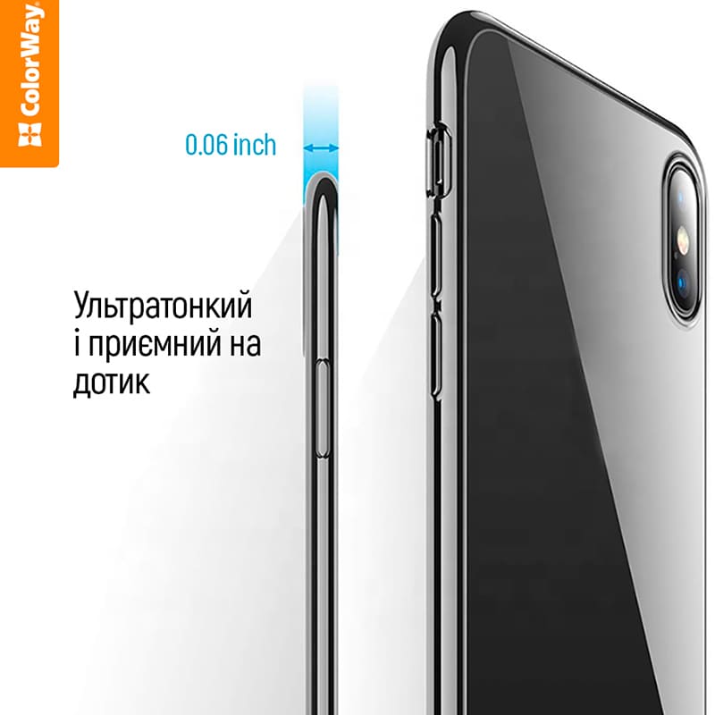 Чехол COLORWAY TPU matt для Motorola G75 Black (CW-CTMMG75-BK) Тип чехол-накладка