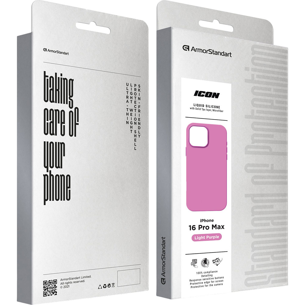 Покупка Чохол ArmorStandart ICON2 Case для Apple iPhone 16 Pro Max Light Purple (ARM79642)