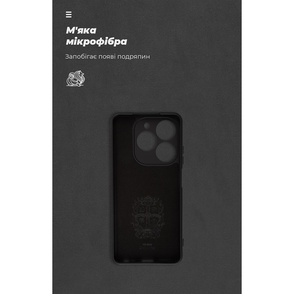 Чехол ArmorStandart ICON для Infinix Smart 8 Camera cover Black (ARM79059) Цвет черный