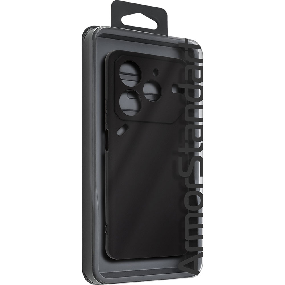 Чехол ArmorStandart Matte Slim Fit для Tecno Pova 6 Neo (LI6) Camera cover Black (ARM78192) Материал полиуретан