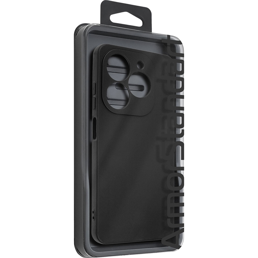 Чохол ArmorStandart Matte Slim Fit для Tecno Spark 20 (KJ5n) Camera cover Black (ARM77698) Матеріал поліуретан