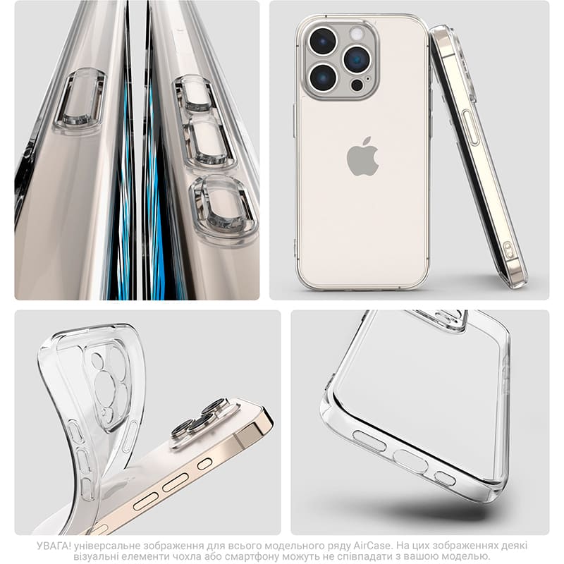 Чохол ARMORSTANDART Air для Apple iPhone 16 Plus Camera cover Clear (ARM78487) Колір прозорий