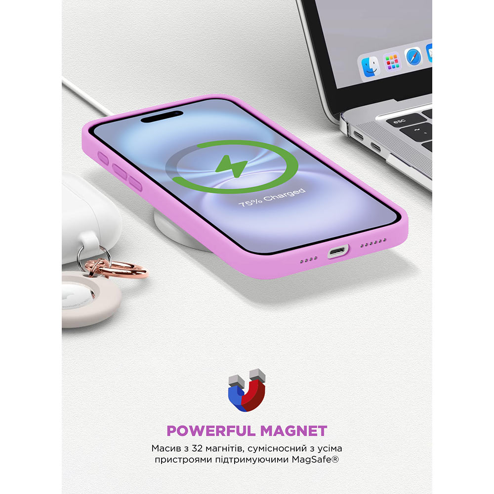 Замовити Чохол ArmorStandart ICON2 MagSafe для Apple iPhone 16 Plus Light Purple (ARM80187)