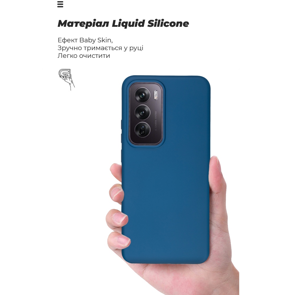 Чехол ARMORSTANDART ICON для OPPO Reno12 Pro Blue (ARM77977) Материал полиуретан