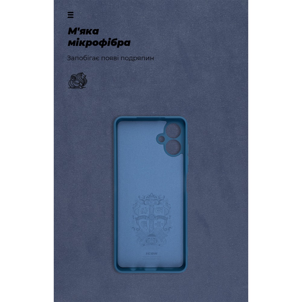 Чехол ARMORSTANDART ICON для Samsung A06 (A065) Camera cover Blue (ARM80135) Цвет синий