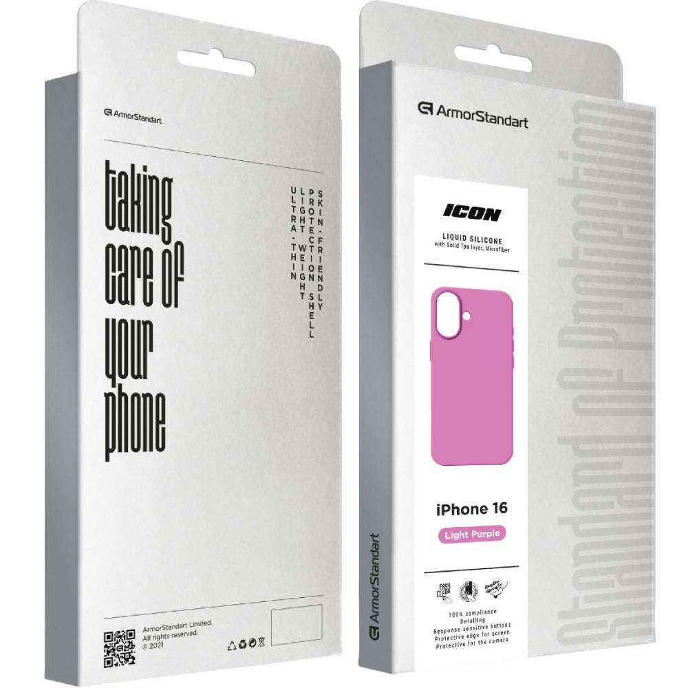 Покупка Чехол ArmorStandart ICON2 Case для Apple iPhone 16 Light Purple (ARM79627)