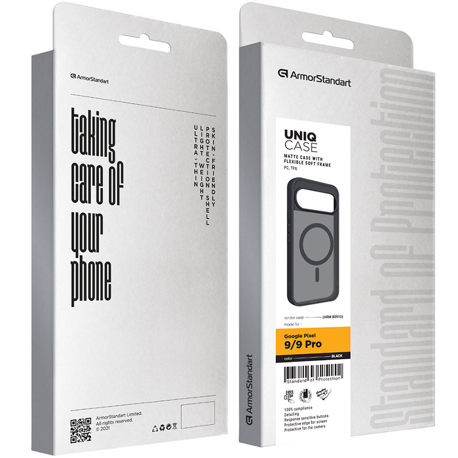 Чохол ARMORSTANDART Uniq MagSafe для Google Pixel 10/10 Pro/9/9 Pro Black (ARM80910) Сумісність за моделлю Google Pixel 10 Pro