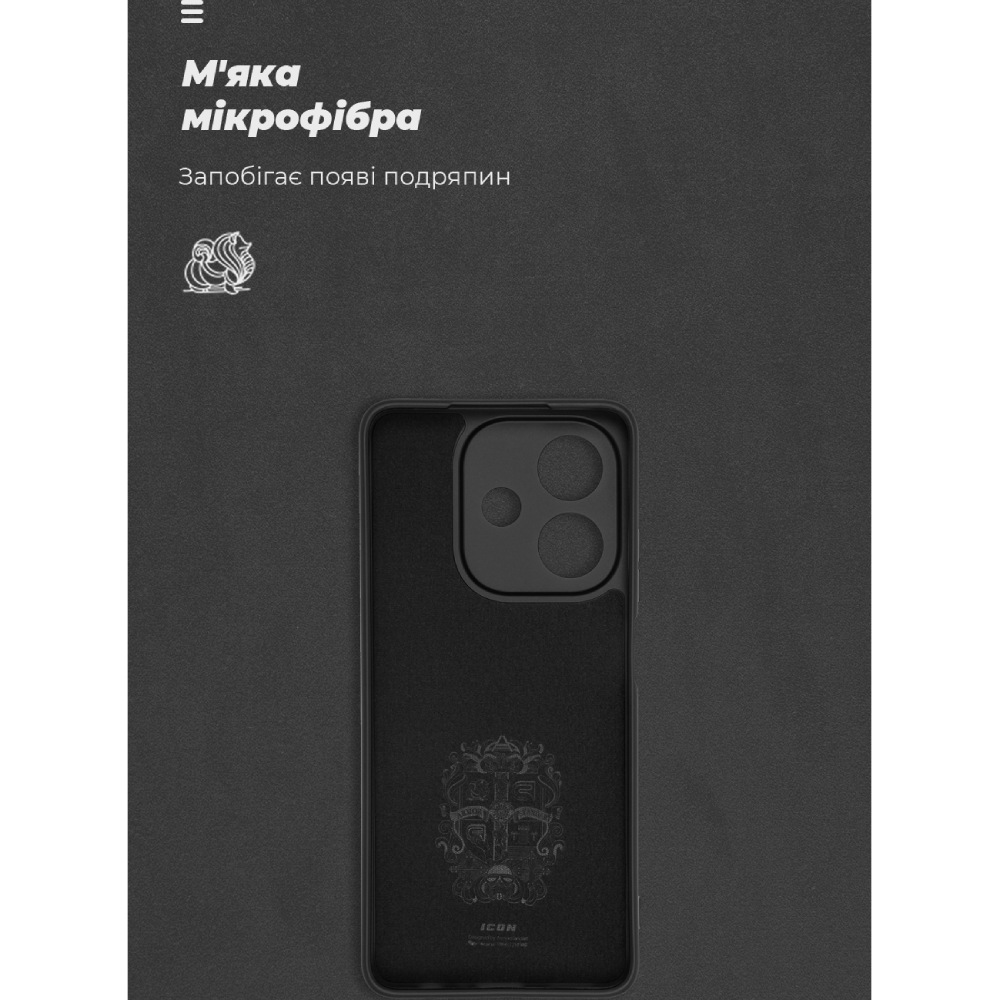 Чохол ARMORSTANDART ICON для OPPO A3 4G/A3x 4G/A40m 4G Camera cover Black (ARM80883) Тип чохол-накладка