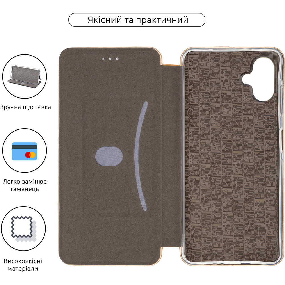 Чехол-книжка ArmorStandart G-Case для Samsung A06 (A065) Gold (ARM80728) Тип чехол-книжка