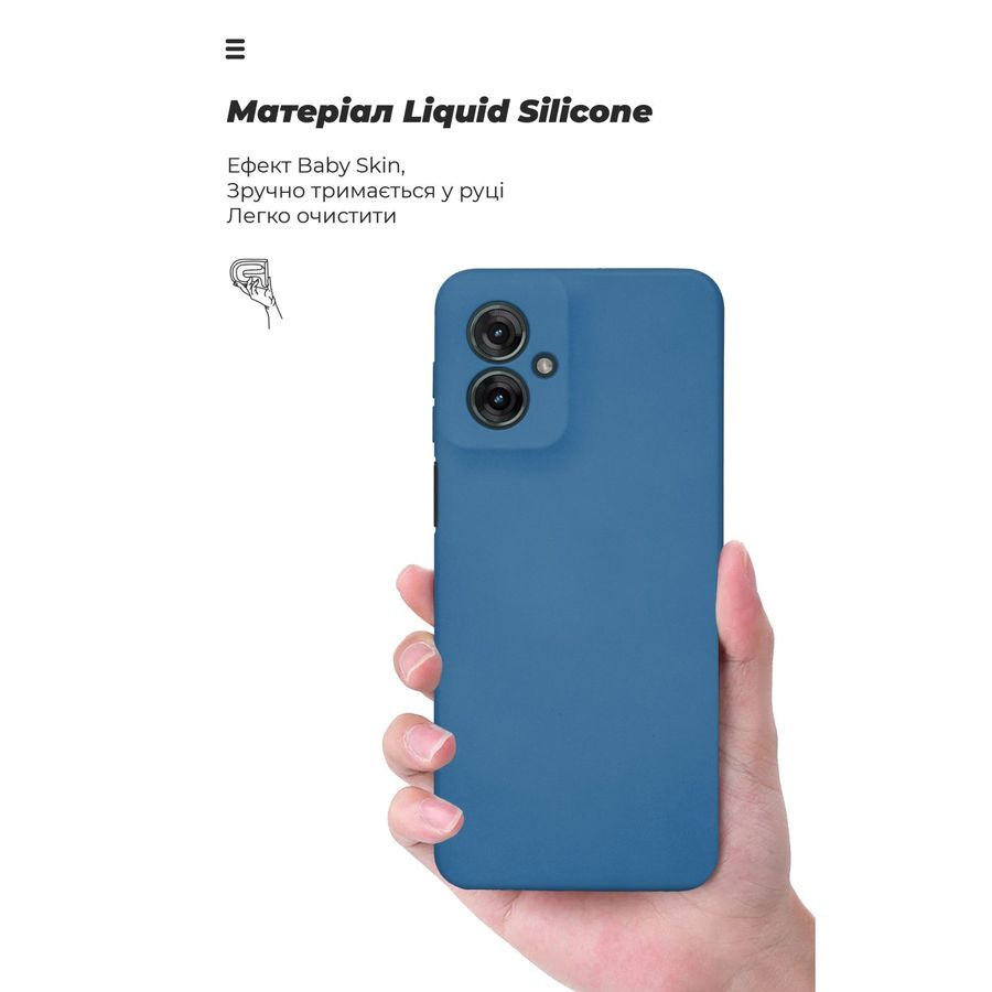 Внешний вид Чехол ArmorStandart ICON для Motorola G55 5G Blue (ARM81208)