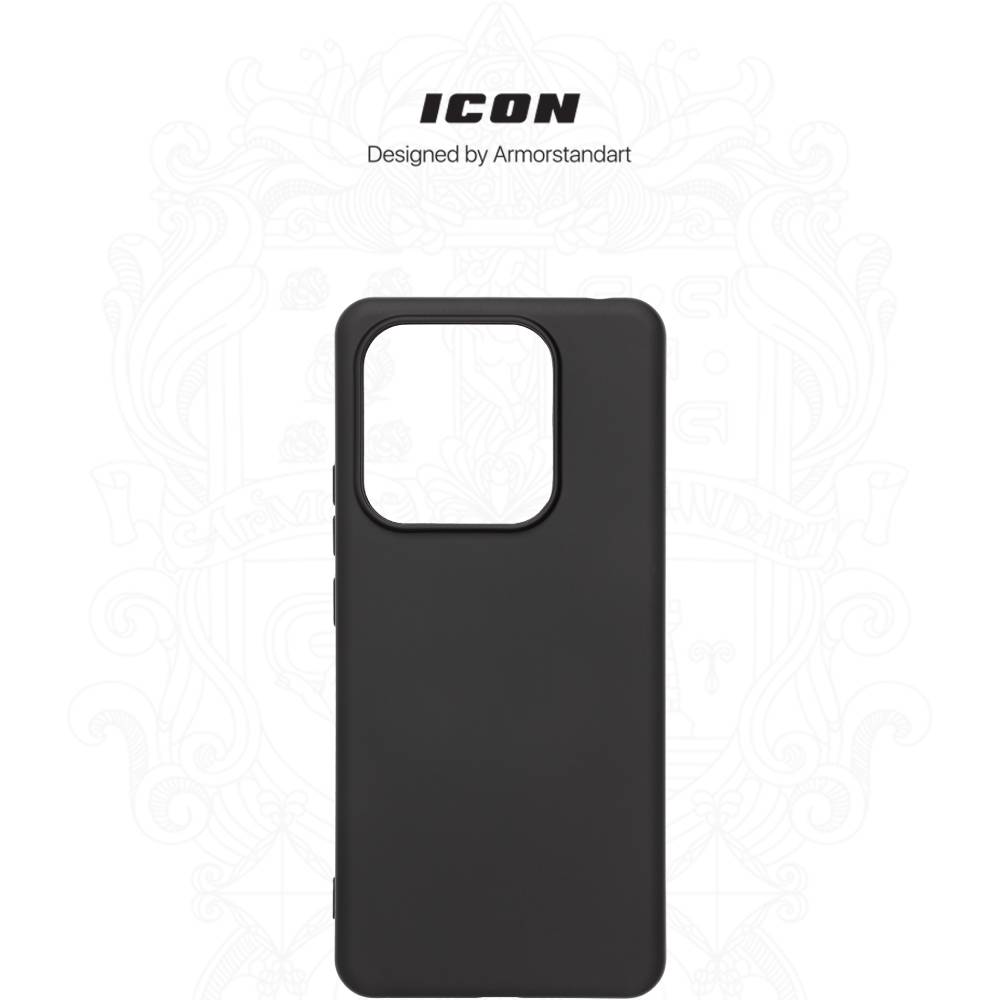 Чехол ArmorStandart ICON для Xiaomi Redmi Note 14 5G Black (ARM82258) Материал полиуретан