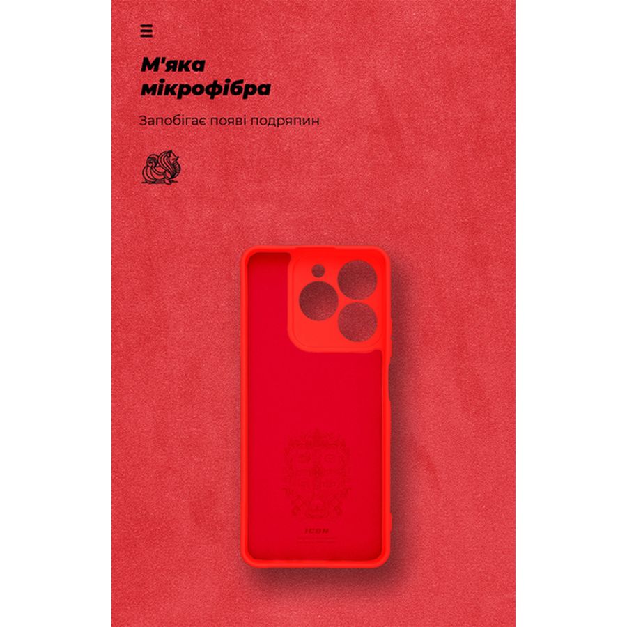 Чехол ArmorStandart Icon для Realme C63 4G/C61 4G Red (ARM78461) Цвет красный